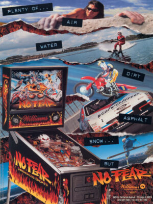 NO FEAR: DANGEROUS SPORTS BALLY WILLIAMS PINBALL FLIPPER (D0047)